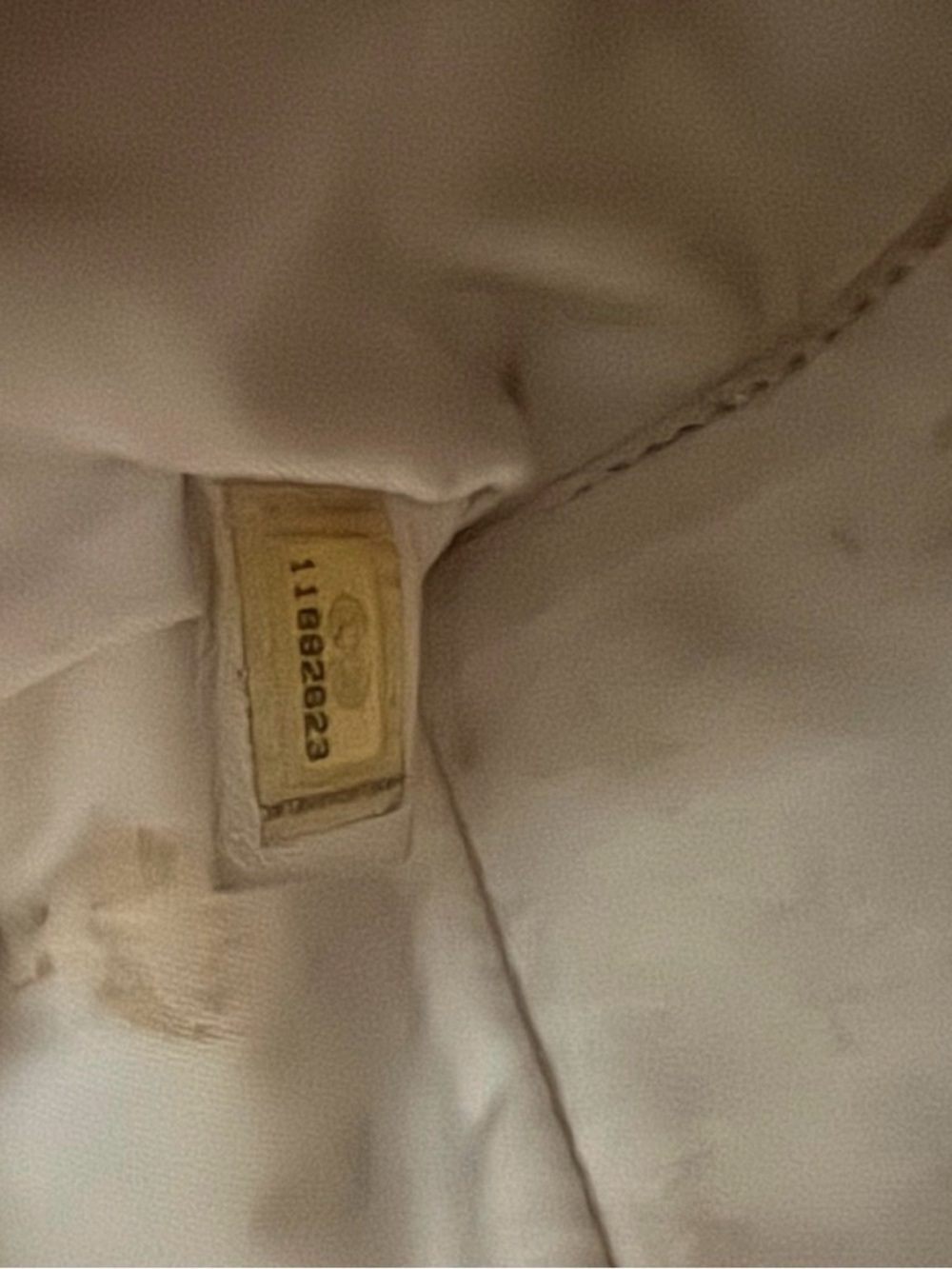 Chanel Paris-Biarritz Tote | Gold Nylon Canvas | CC Charm | Quilted - Picture 6 of 9